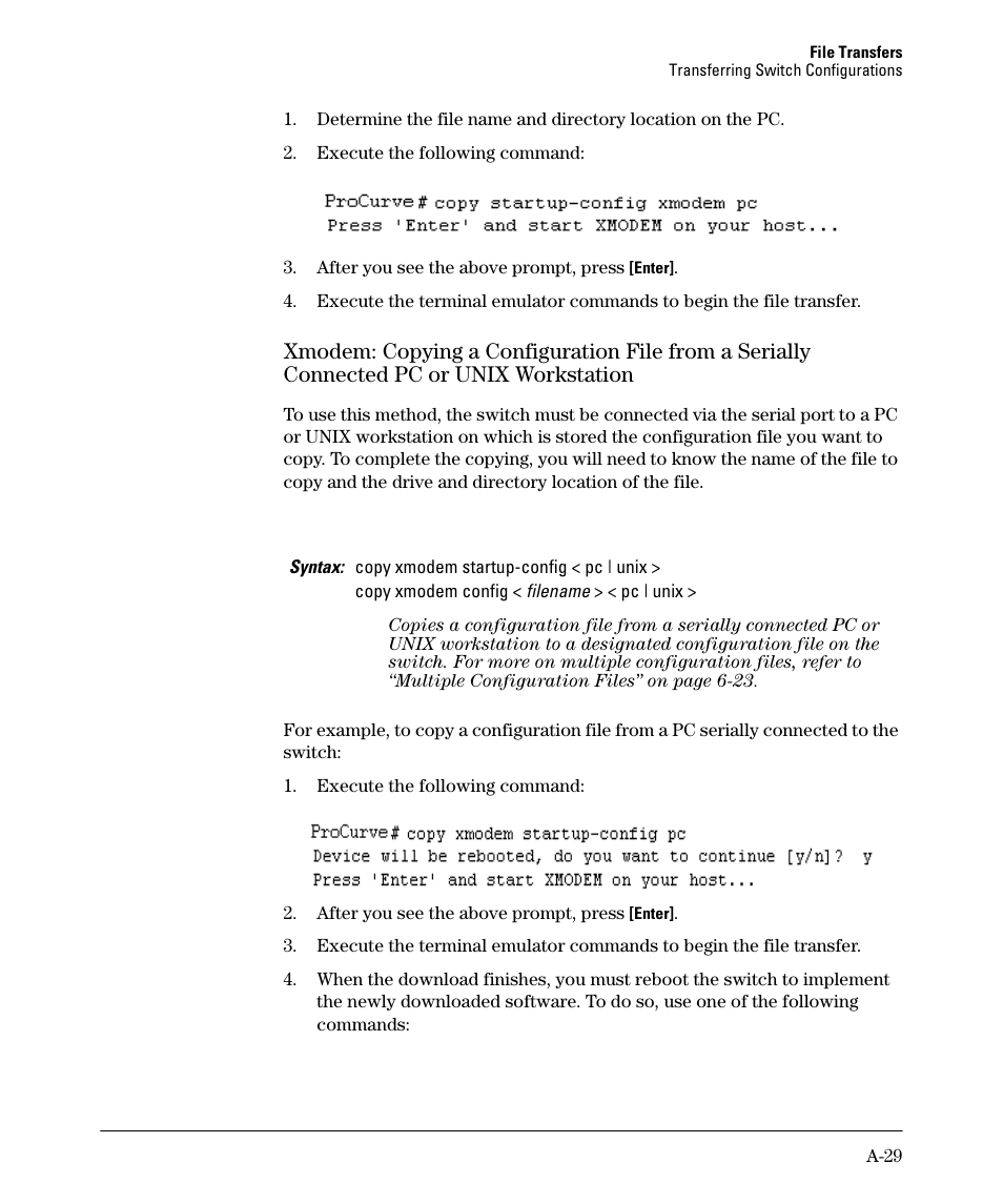 A-29 | HP 2910AL User Manual | Page 441 / 618