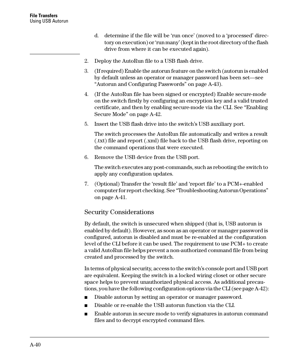 Security considerations | HP 2910AL User Manual | Page 452 / 618