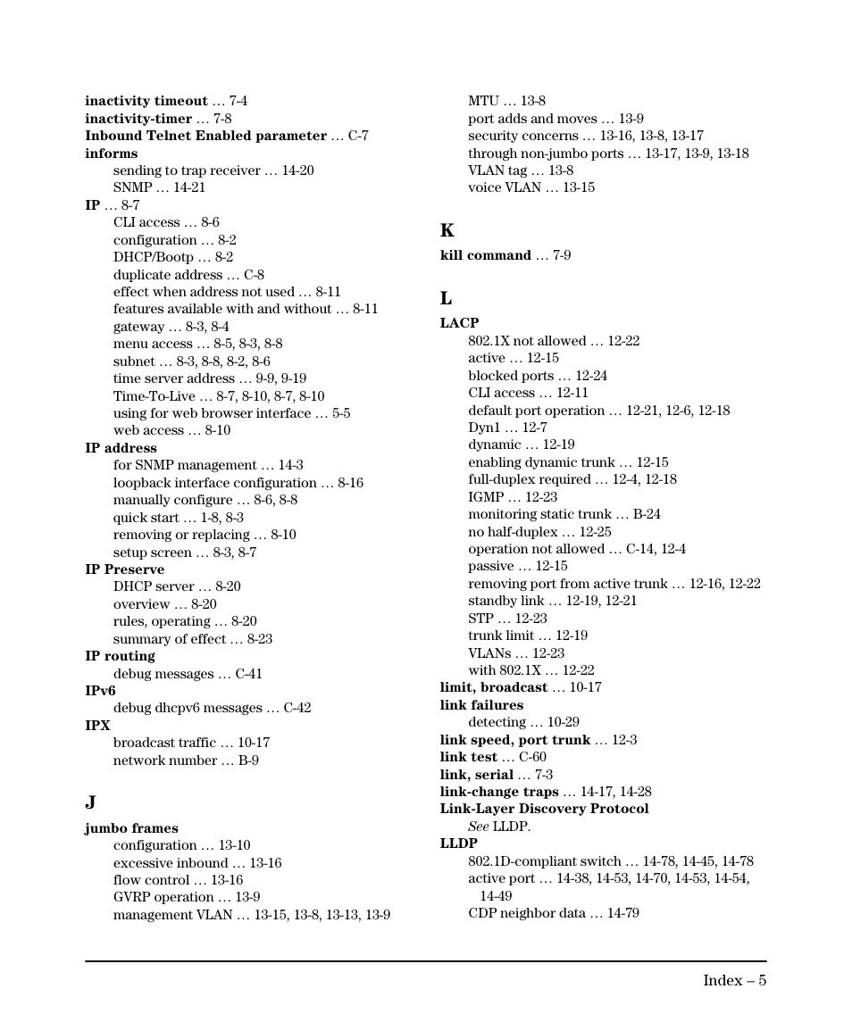 HP 2910AL User Manual | Page 607 / 618