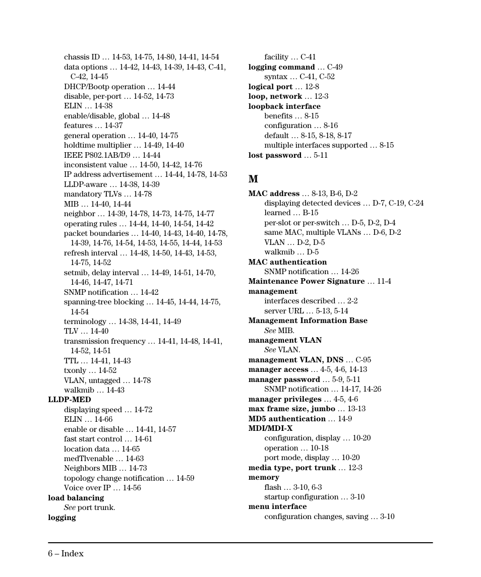 HP 2910AL User Manual | Page 608 / 618