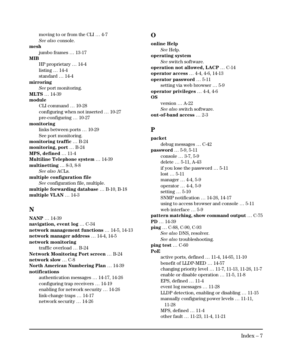 HP 2910AL User Manual | Page 609 / 618