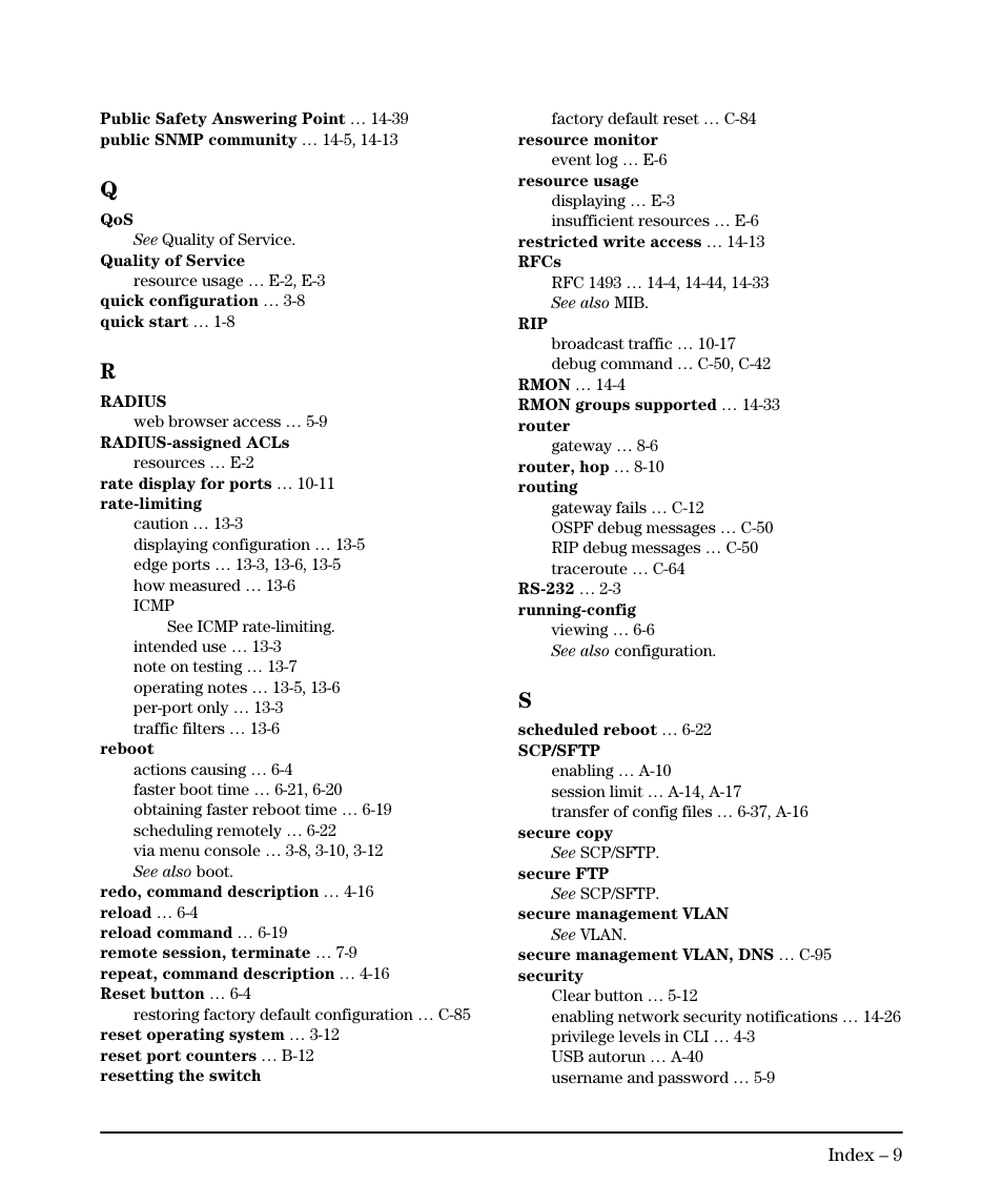 HP 2910AL User Manual | Page 611 / 618