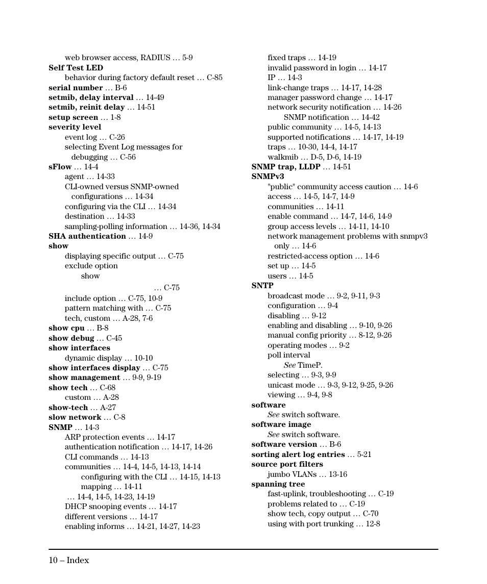 Begin option | HP 2910AL User Manual | Page 612 / 618