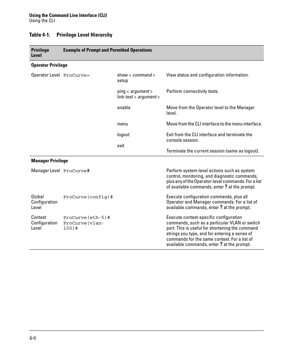 HP 2910AL User Manual | Page 70 / 618