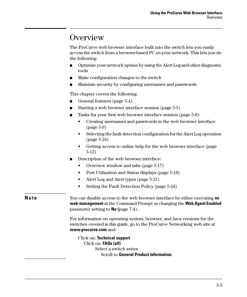 Overview | HP 2910AL User Manual | Page 85 / 618