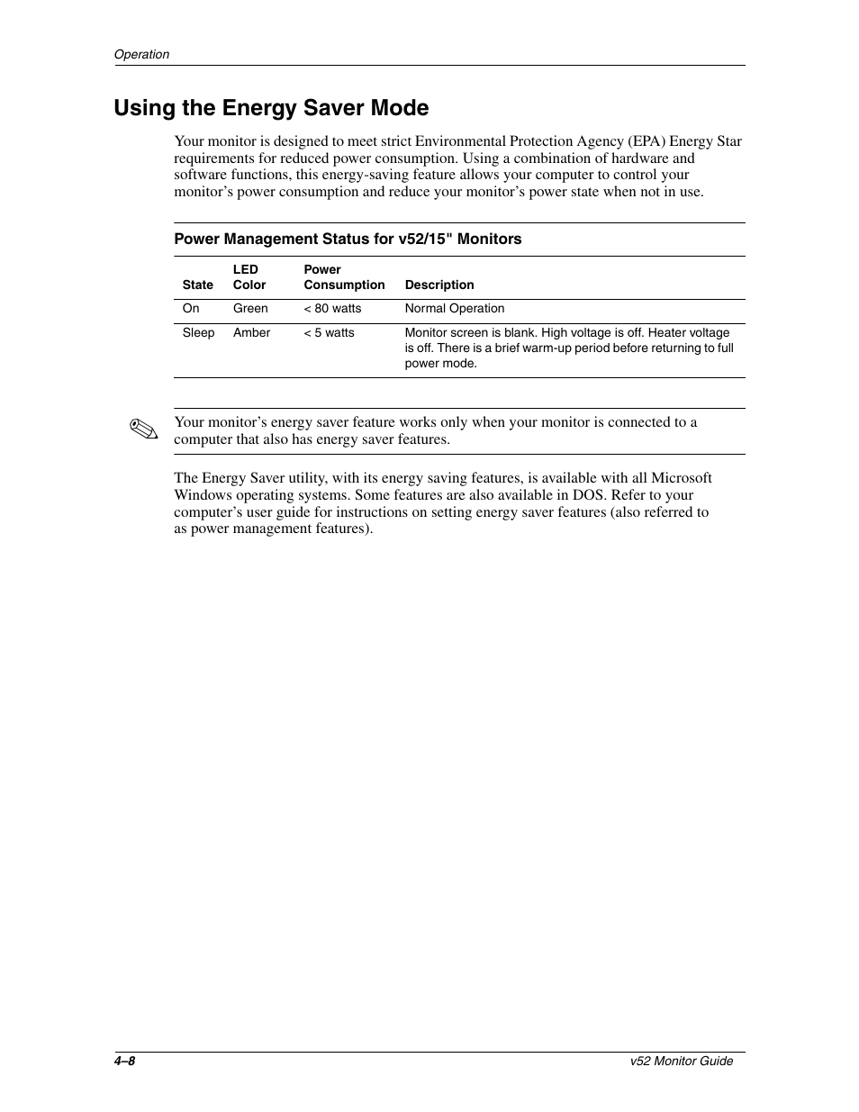 Using the energy saver mode | HP 3535437 User Manual | Page 22 / 32