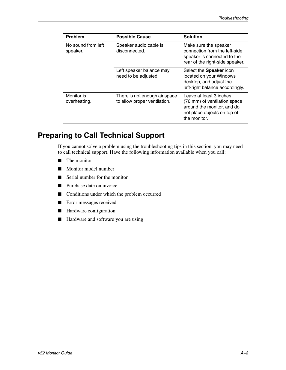 Preparing to call technical support | HP 3535437 User Manual | Page 25 / 32