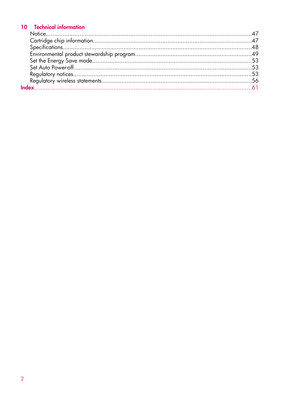 HP 6510 User Manual | Page 4 / 64