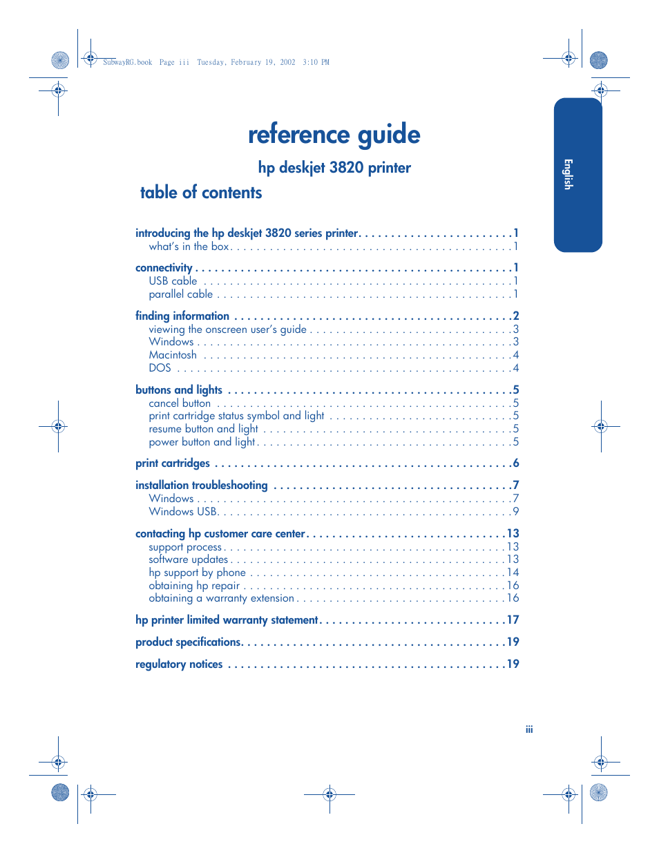 HP 3820 series User Manual | Page 3 / 24