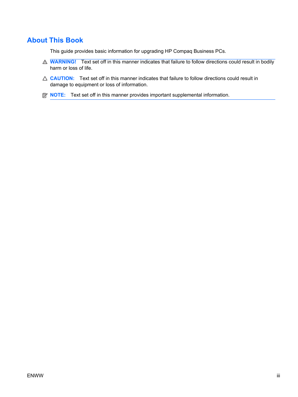 About this book | HP 6200 User Manual | Page 3 / 181