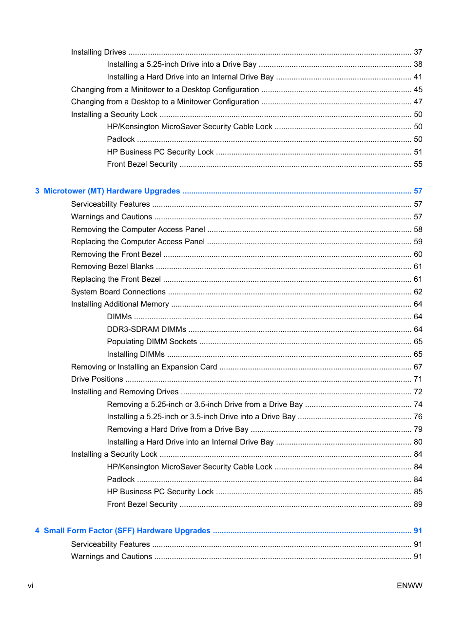 HP 6200 User Manual | Page 6 / 181