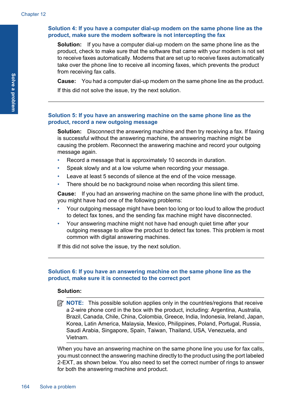 HP Photosmart Premium Fax C410 User Manual | Page 166 / 264