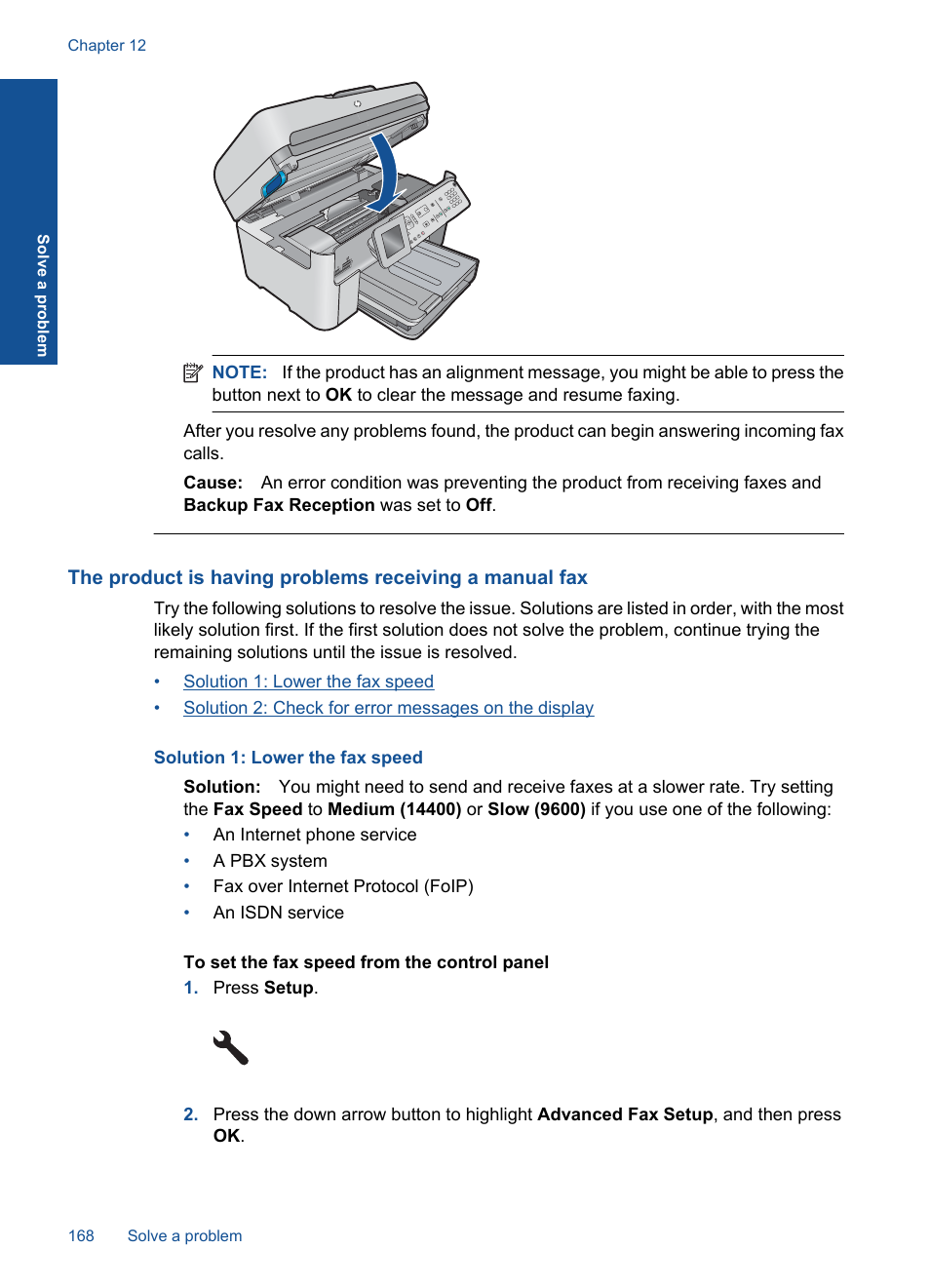 HP Photosmart Premium Fax C410 User Manual | Page 170 / 264