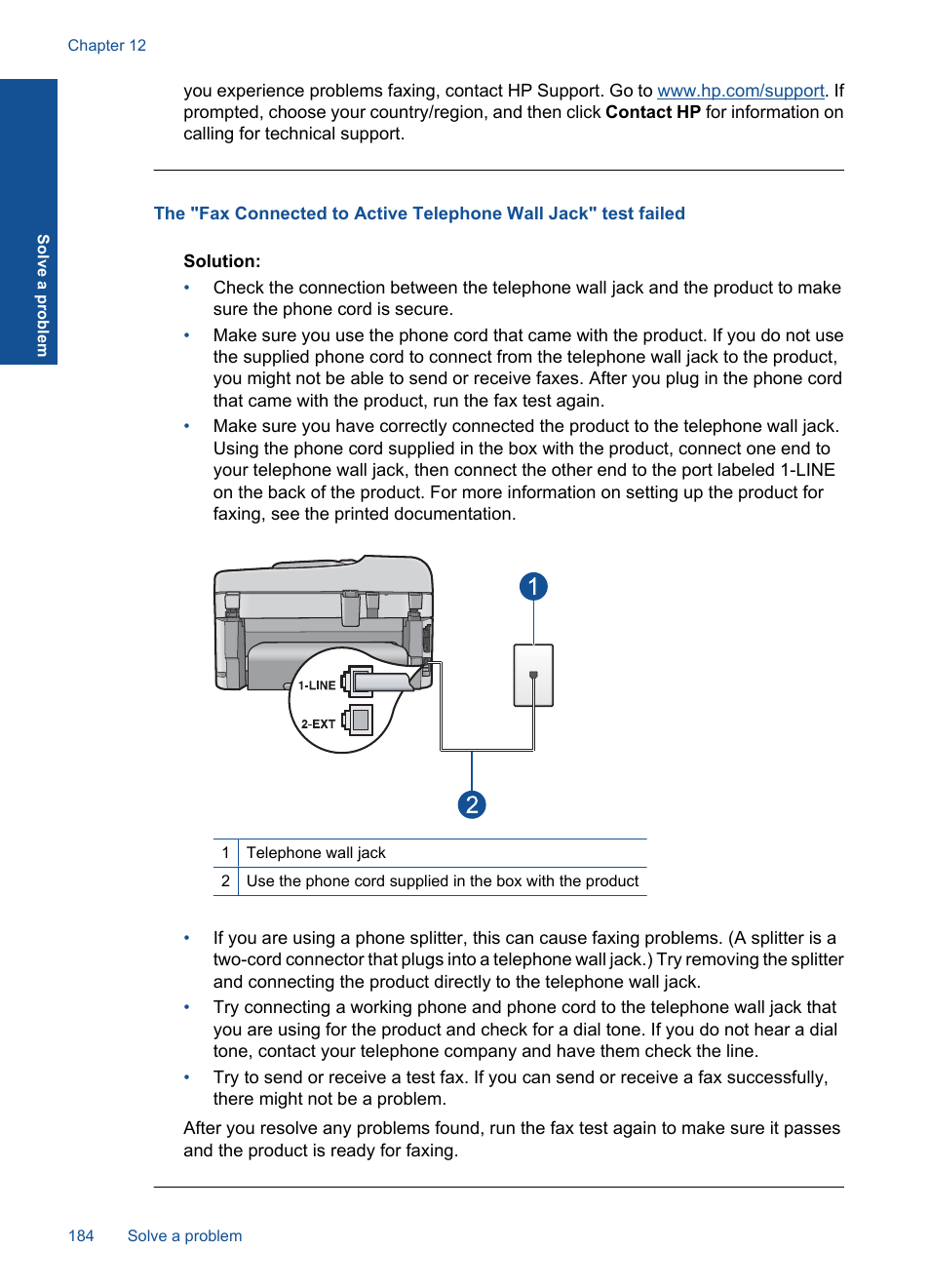 HP Photosmart Premium Fax C410 User Manual | Page 186 / 264