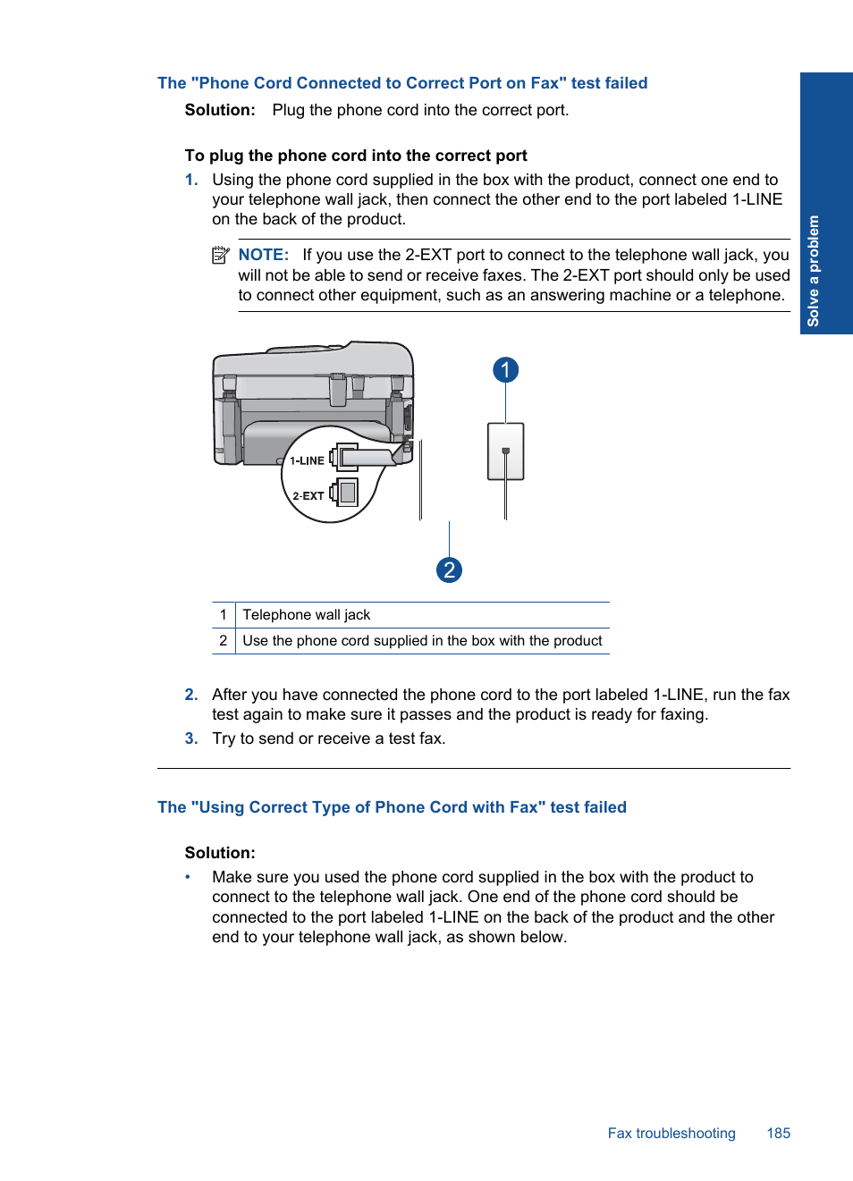 HP Photosmart Premium Fax C410 User Manual | Page 187 / 264