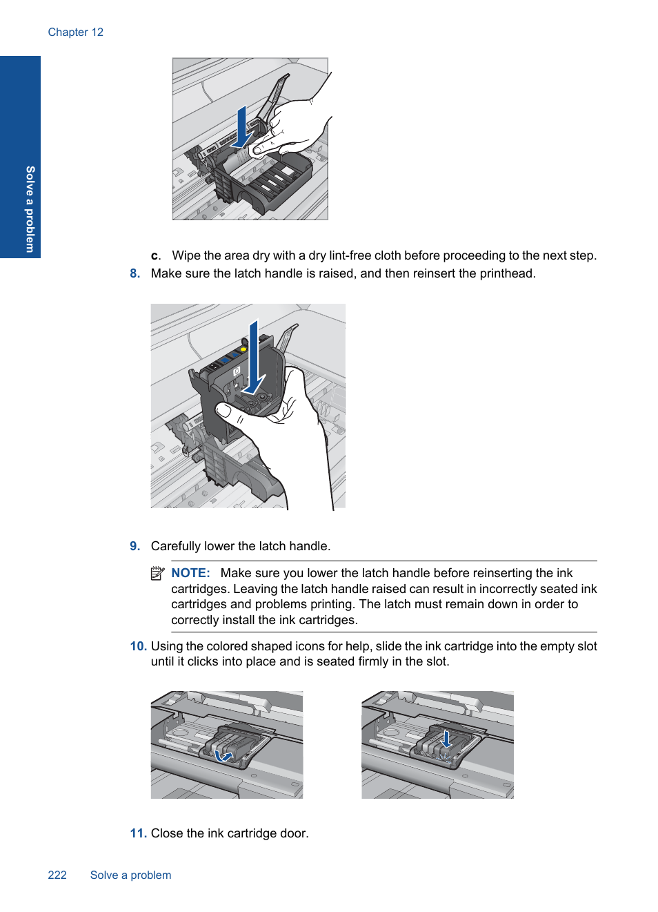 HP Photosmart Premium Fax C410 User Manual | Page 224 / 264