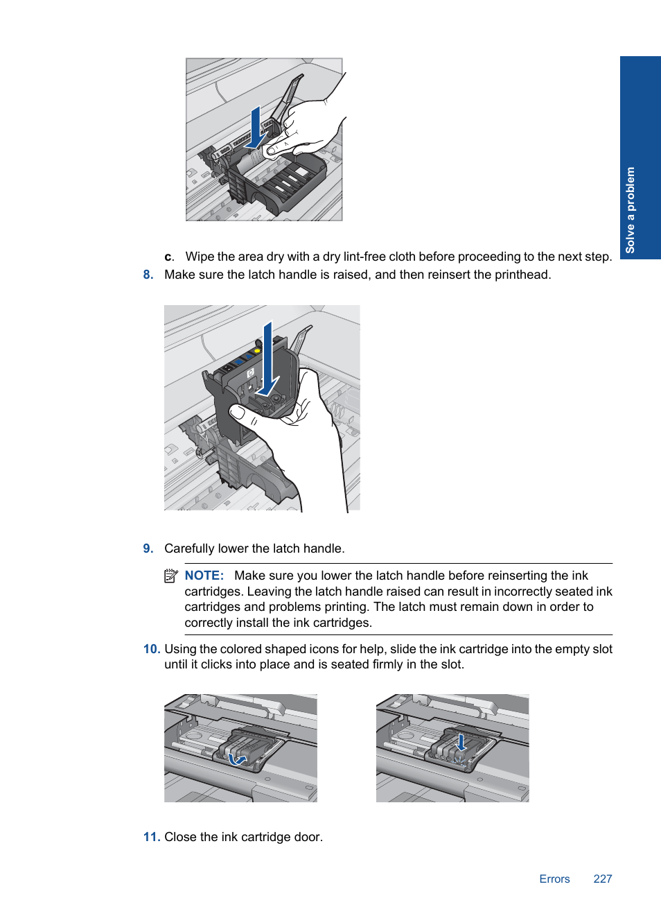 HP Photosmart Premium Fax C410 User Manual | Page 229 / 264