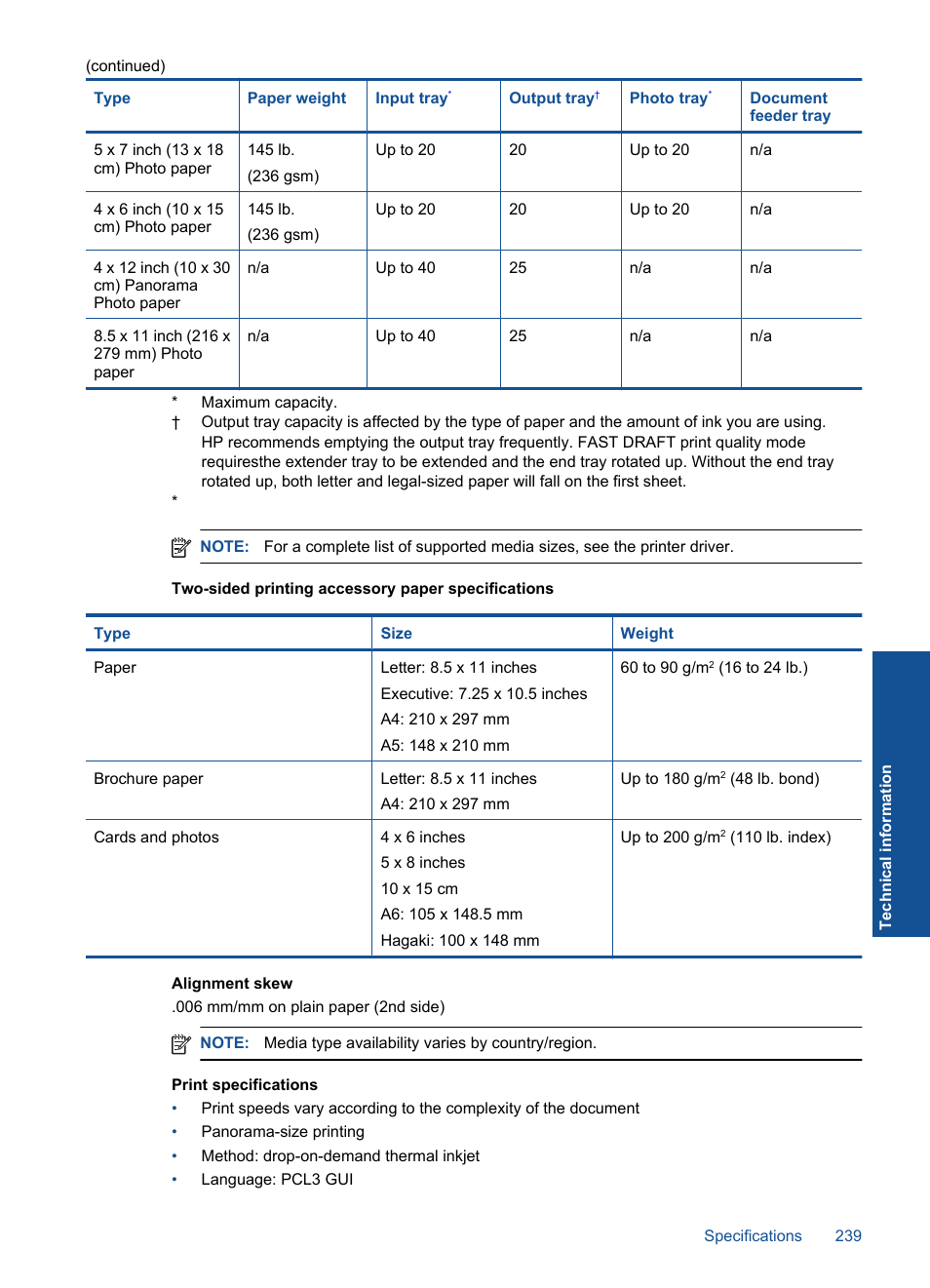 HP Photosmart Premium Fax C410 User Manual | Page 241 / 264