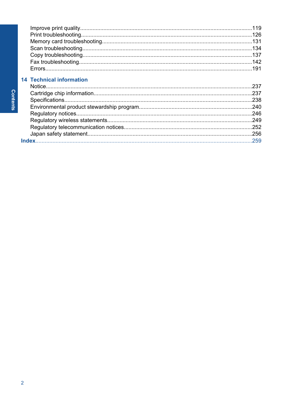 HP Photosmart Premium Fax C410 User Manual | Page 4 / 264