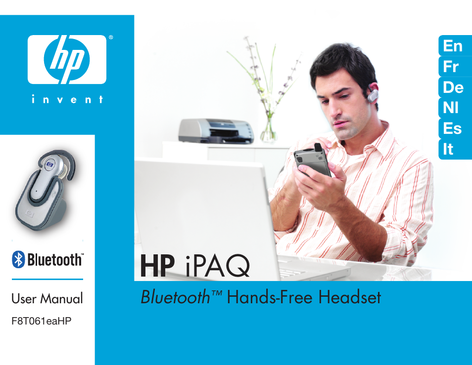 HP iPAQ Bluetooth Hands-Free Headset F8T061eaHP User Manual | 208 pages