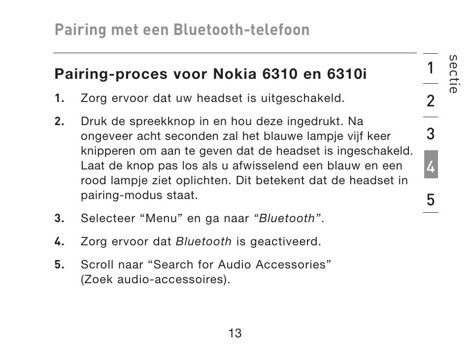 Pairing met een bluetooth-telefoon | HP iPAQ Bluetooth Hands-Free Headset F8T061eaHP User Manual | Page 119 / 208