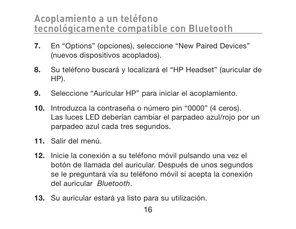 HP iPAQ Bluetooth Hands-Free Headset F8T061eaHP User Manual | Page 156 / 208