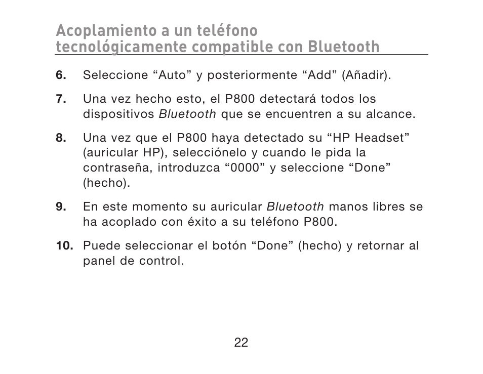 HP iPAQ Bluetooth Hands-Free Headset F8T061eaHP User Manual | Page 162 / 208