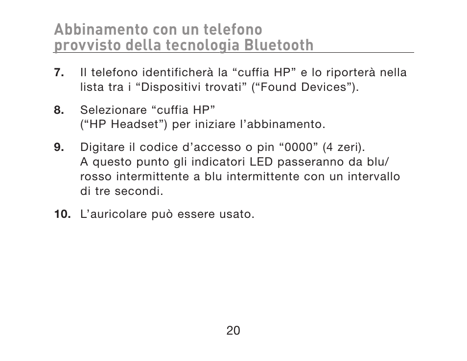 HP iPAQ Bluetooth Hands-Free Headset F8T061eaHP User Manual | Page 194 / 208