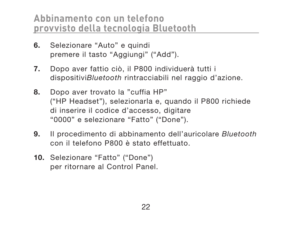 HP iPAQ Bluetooth Hands-Free Headset F8T061eaHP User Manual | Page 196 / 208