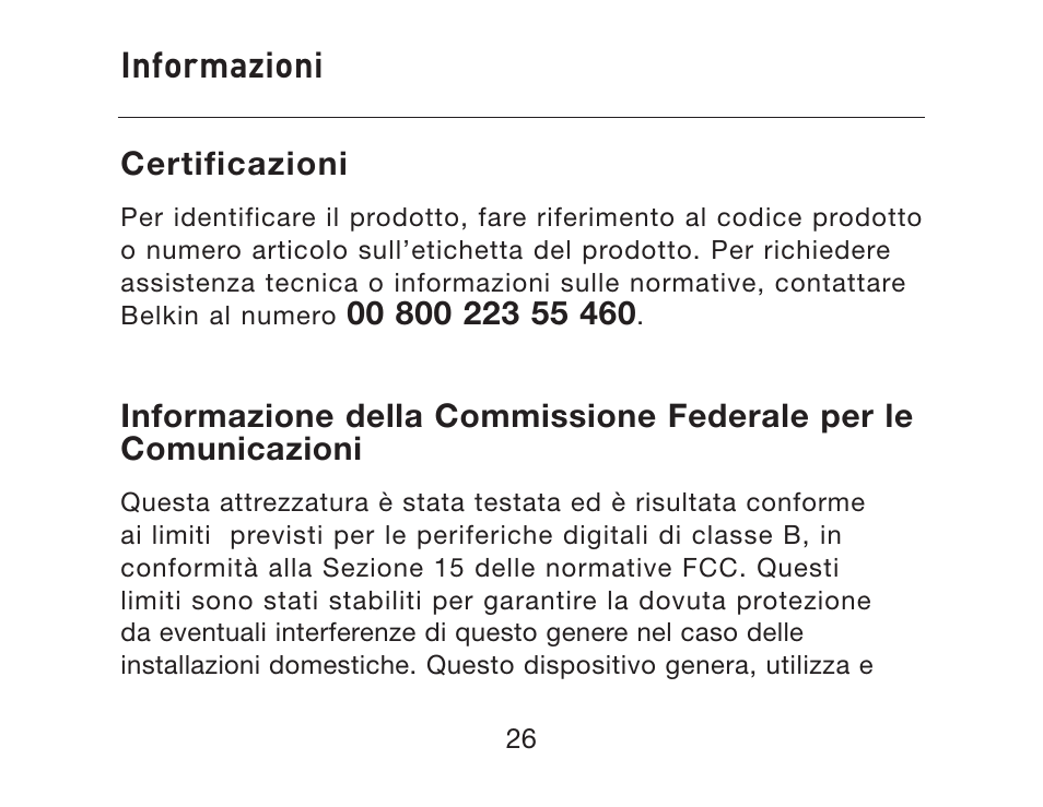 Informazioni | HP iPAQ Bluetooth Hands-Free Headset F8T061eaHP User Manual | Page 200 / 208