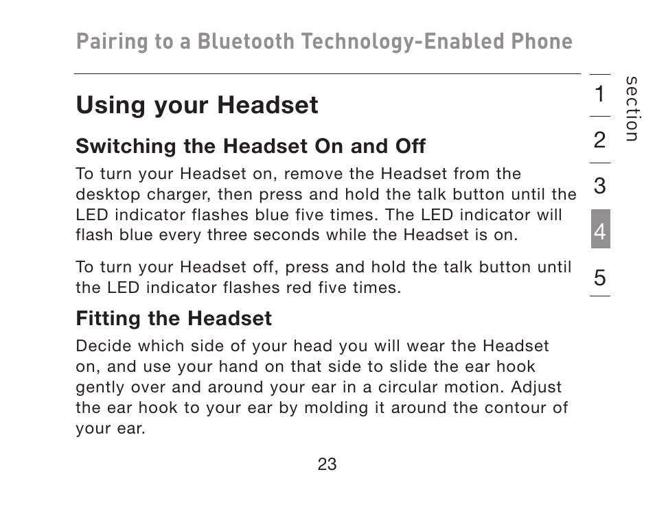 Using your headset | HP iPAQ Bluetooth Hands-Free Headset F8T061eaHP User Manual | Page 27 / 208