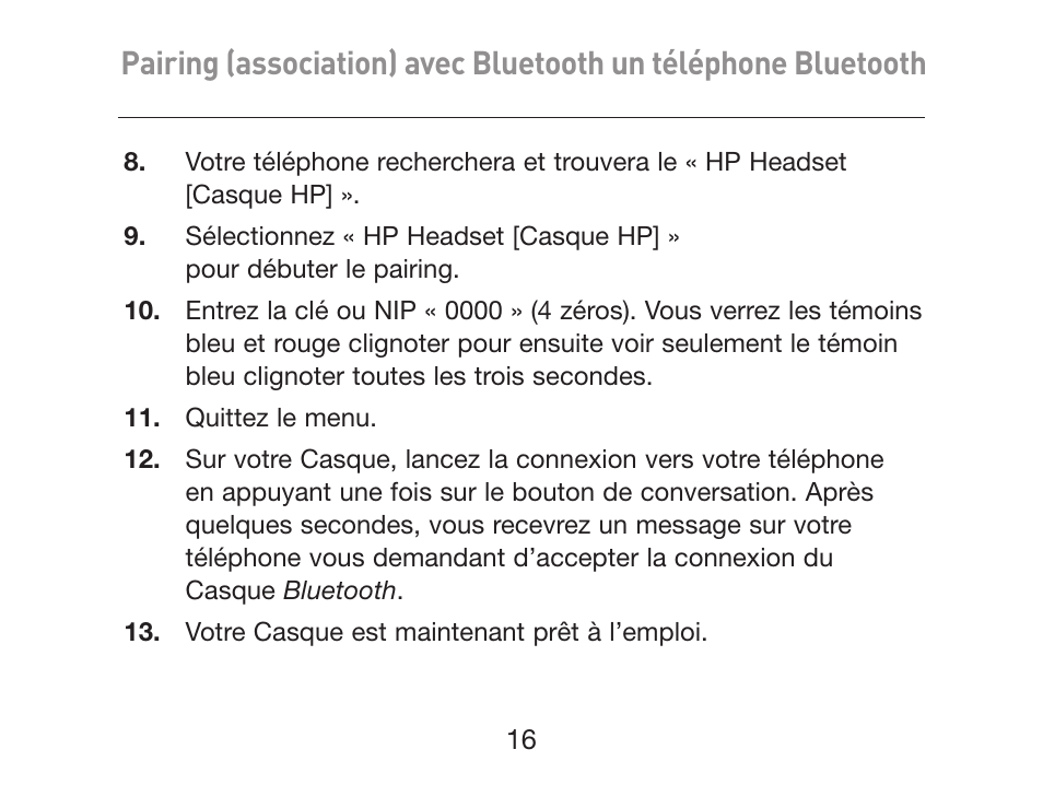 HP iPAQ Bluetooth Hands-Free Headset F8T061eaHP User Manual | Page 54 / 208