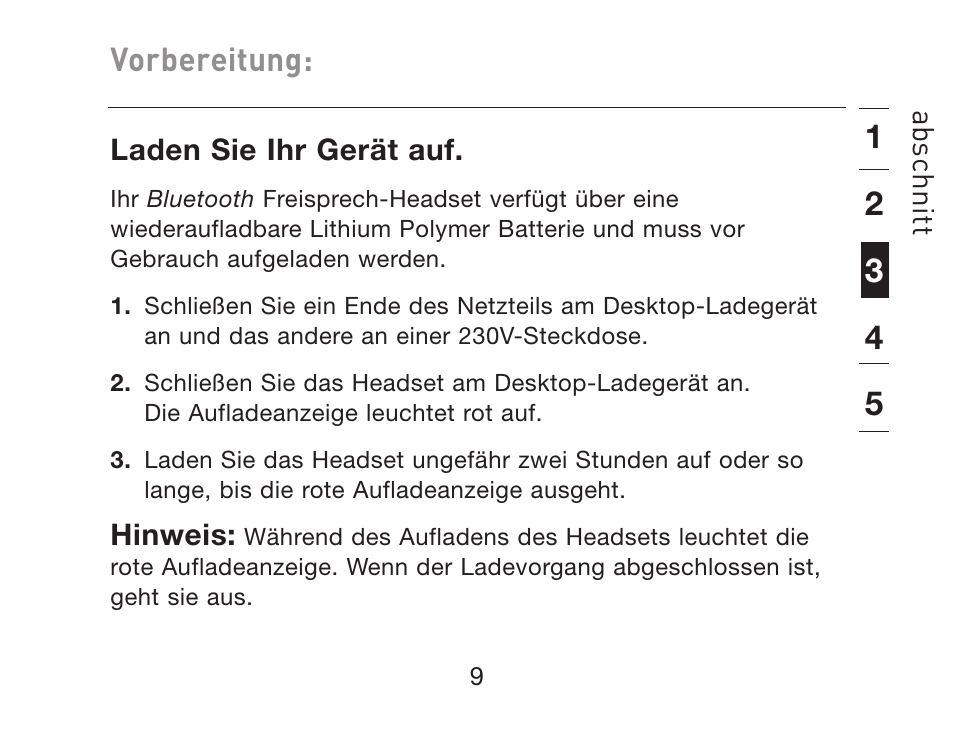 Vorbereitung | HP iPAQ Bluetooth Hands-Free Headset F8T061eaHP User Manual | Page 81 / 208