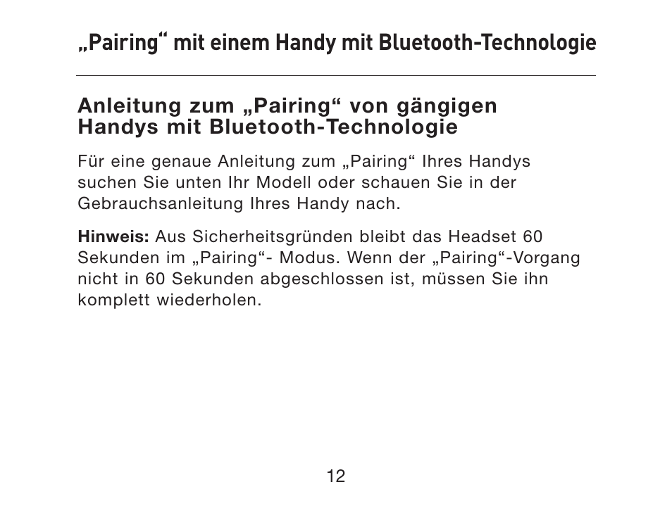 Pairing“ mit einem handy mit bluetooth-technologie | HP iPAQ Bluetooth Hands-Free Headset F8T061eaHP User Manual | Page 84 / 208