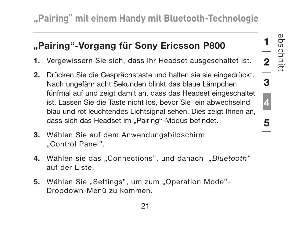 Pairing“ mit einem handy mit bluetooth-technologie | HP iPAQ Bluetooth Hands-Free Headset F8T061eaHP User Manual | Page 93 / 208