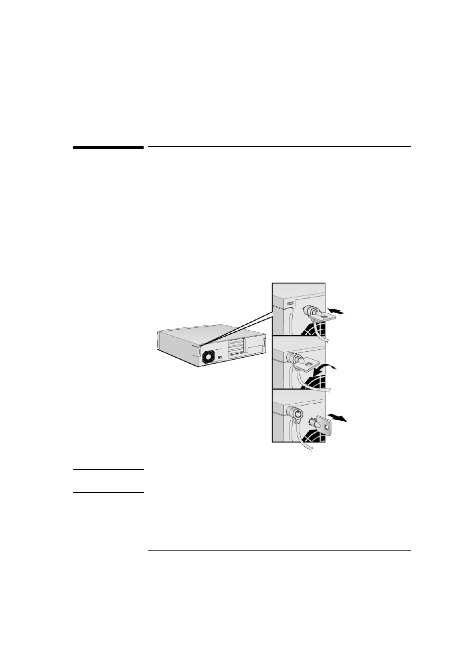 Installing a security cable | HP VLI 8 PC User Manual | Page 35 / 36