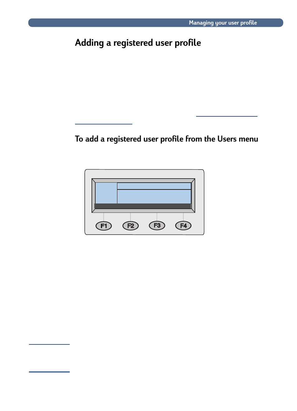 Adding a registered user profile | HP 8100C User Manual | Page 12 / 78