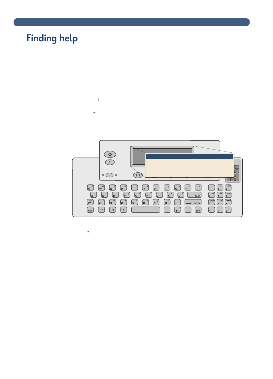 Finding help | HP 8100C User Manual | Page 15 / 78