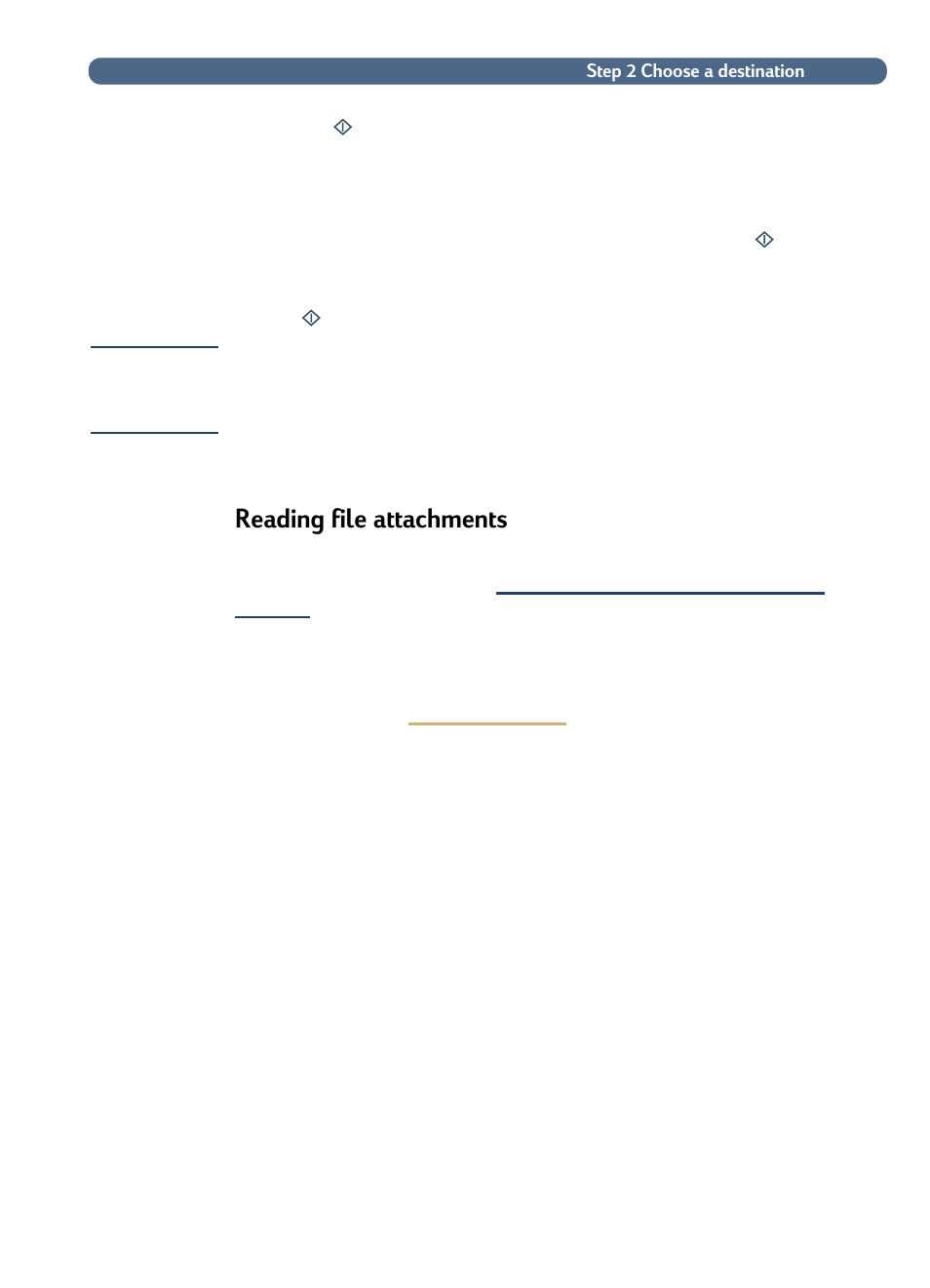 Reading file attachments | HP 8100C User Manual | Page 24 / 78