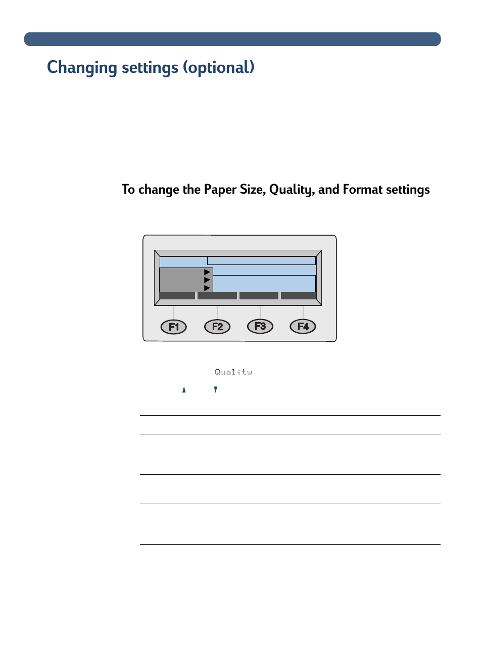 Changing settings (optional), Changing settings (optional)” on, Change these settings, see | Changing | HP 8100C User Manual | Page 29 / 78