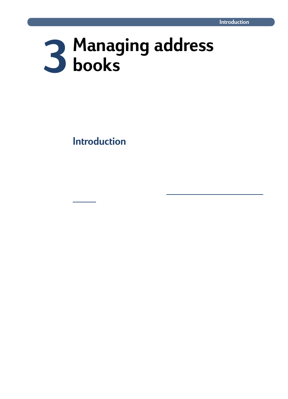 Managing address books, Introduction, 3 managing address books | About e-mail and fax books, see chapter 3, Managing address, Information about books, see chapter 3 | HP 8100C User Manual | Page 32 / 78