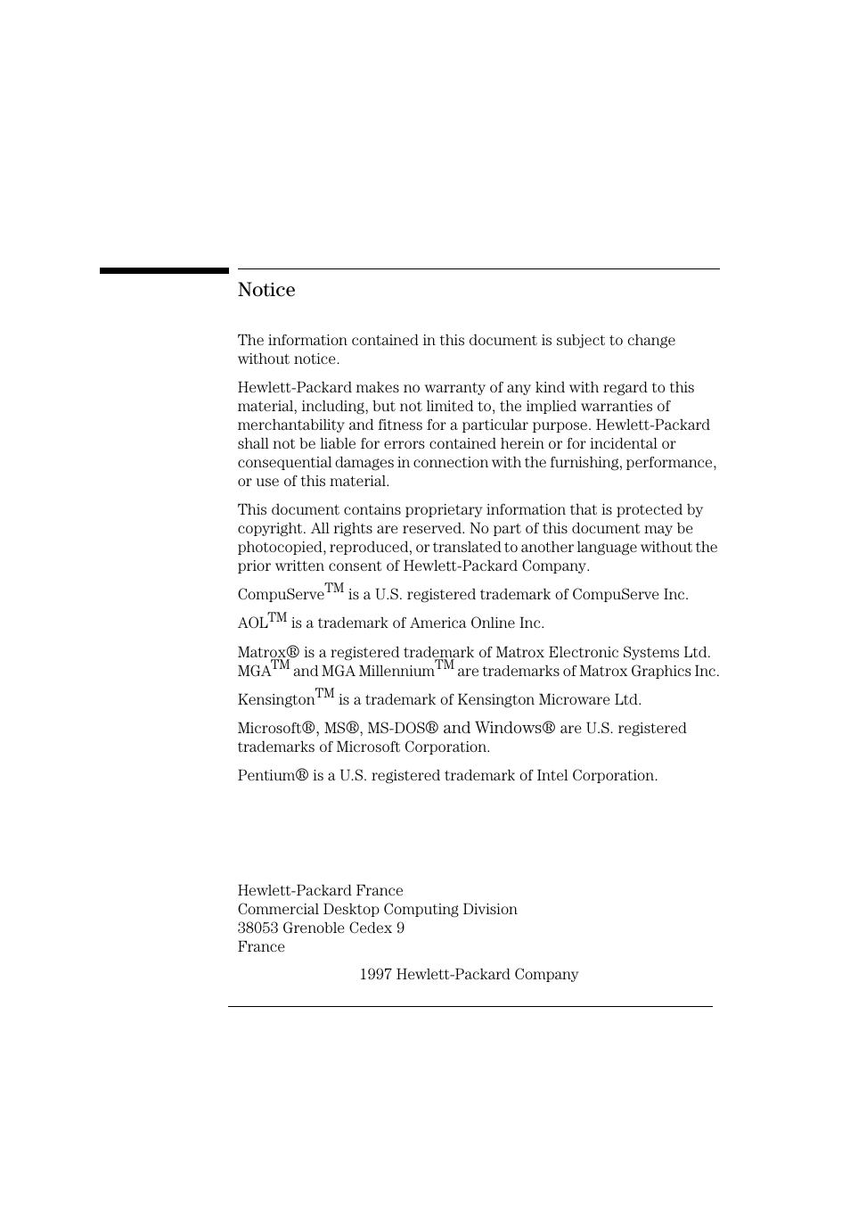 Notice | HP 6 User Manual | Page 2 / 112