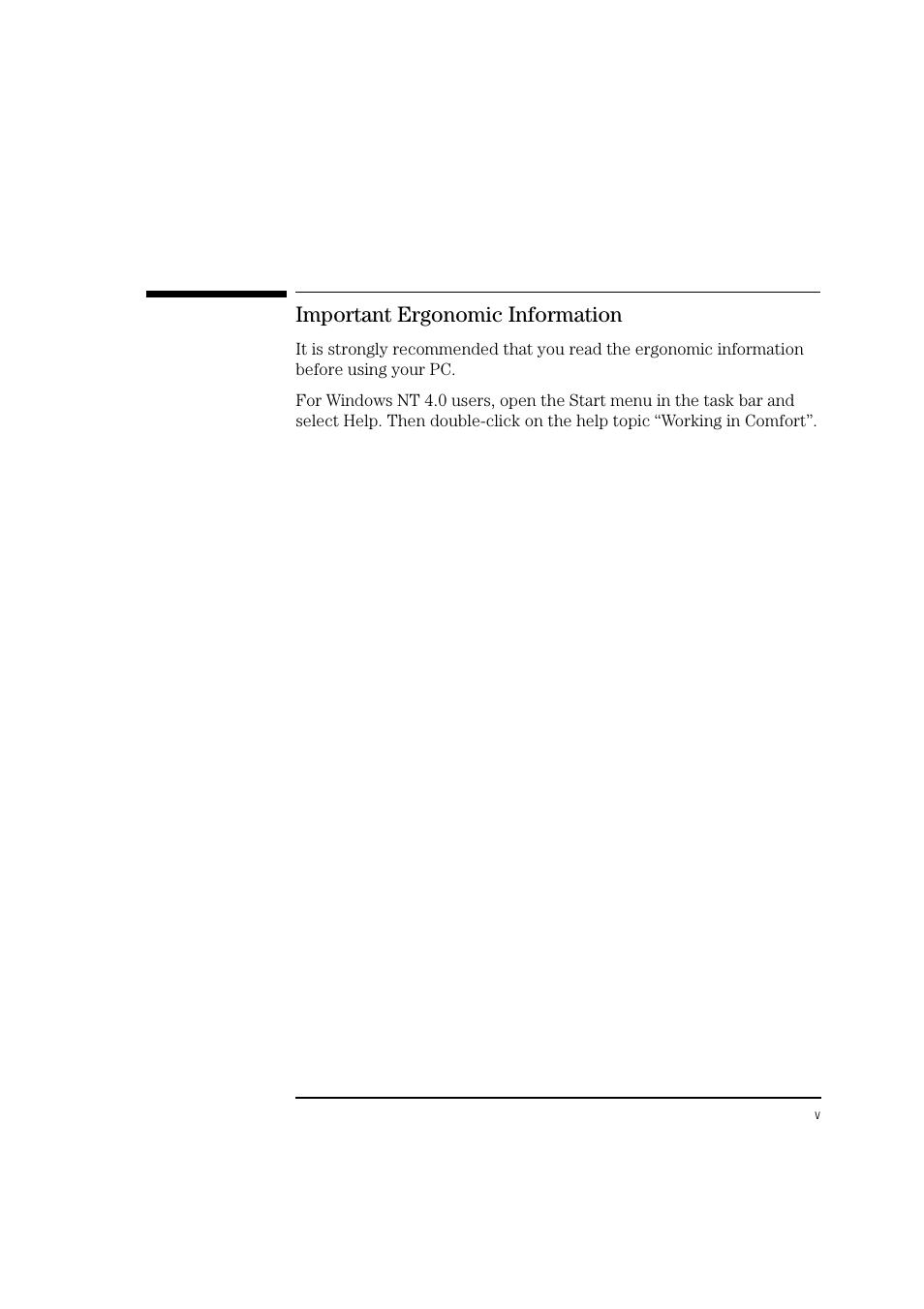 Important ergonomic information | HP 6 User Manual | Page 5 / 112