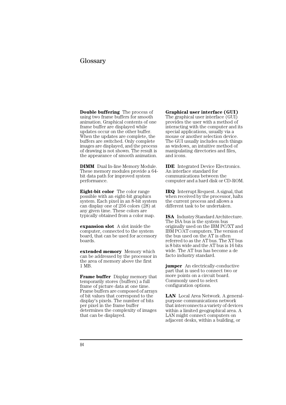 Glossary | HP 6 User Manual | Page 96 / 112