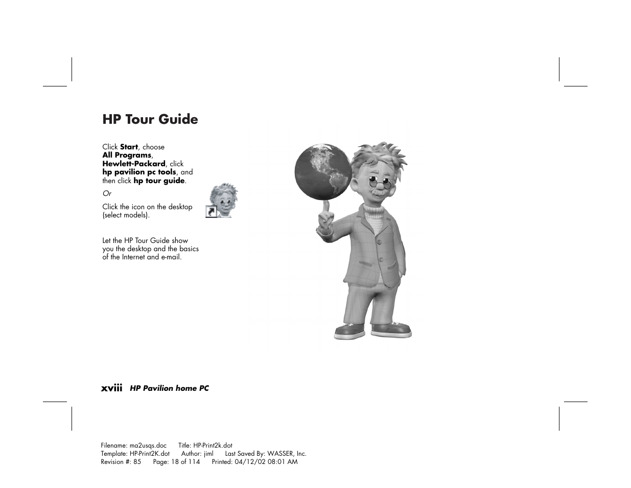 Hp tour guide | HP Pavilion User Manual | Page 18 / 114