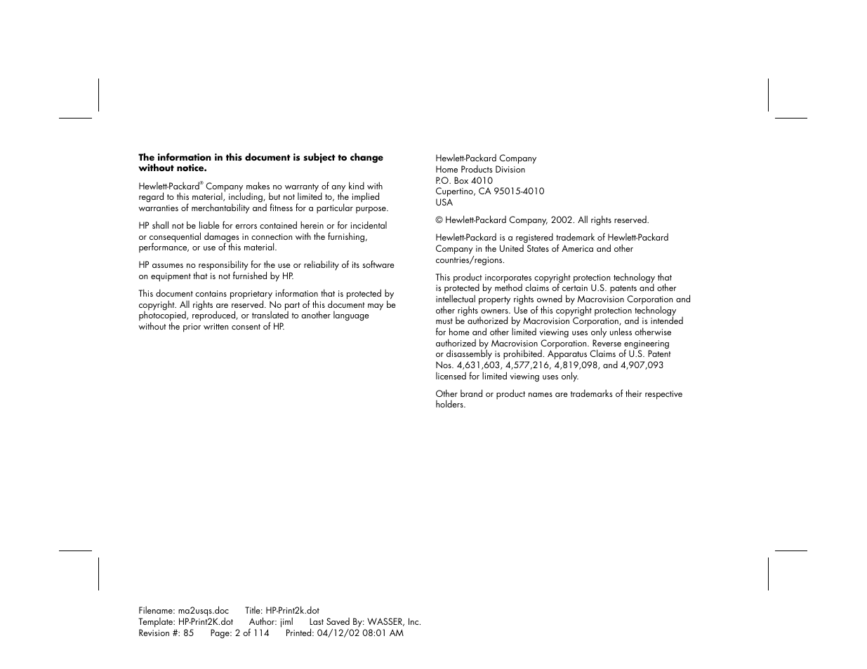 HP Pavilion User Manual | Page 2 / 114