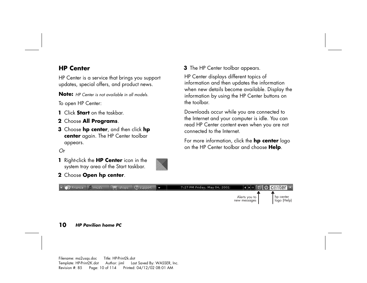 HP Pavilion User Manual | Page 38 / 114