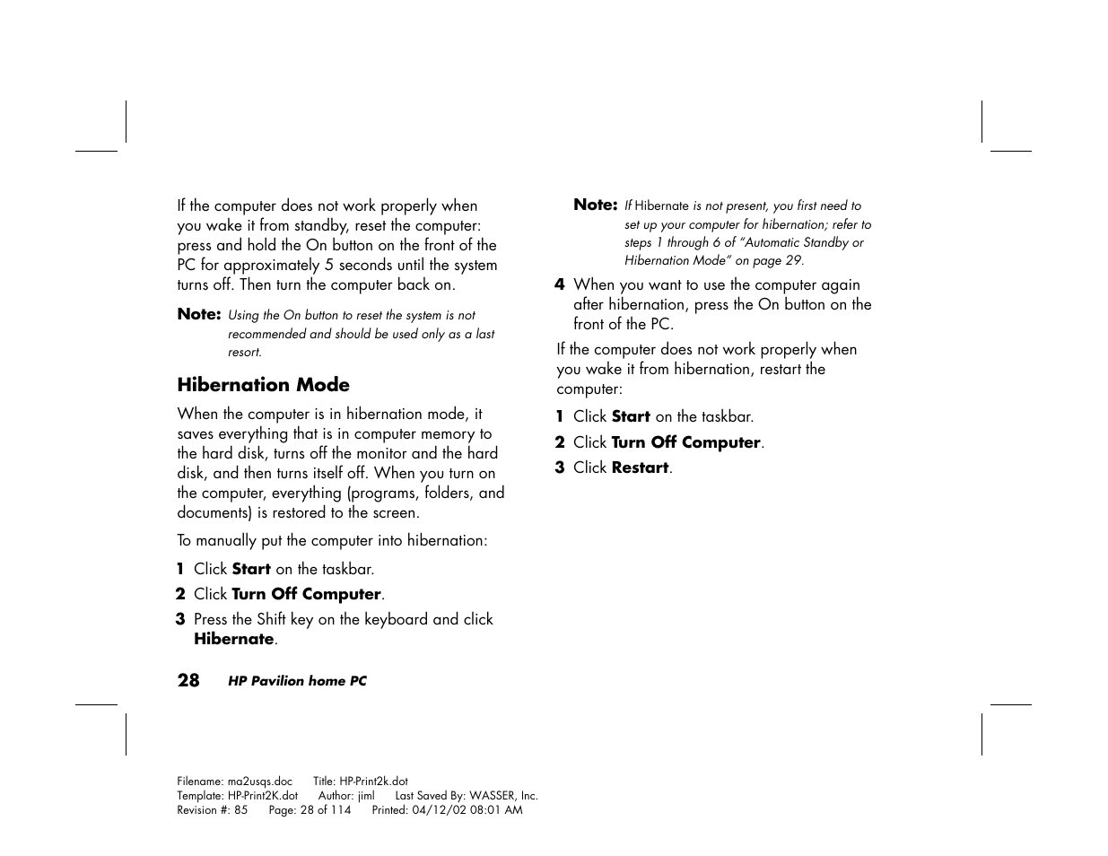 HP Pavilion User Manual | Page 56 / 114