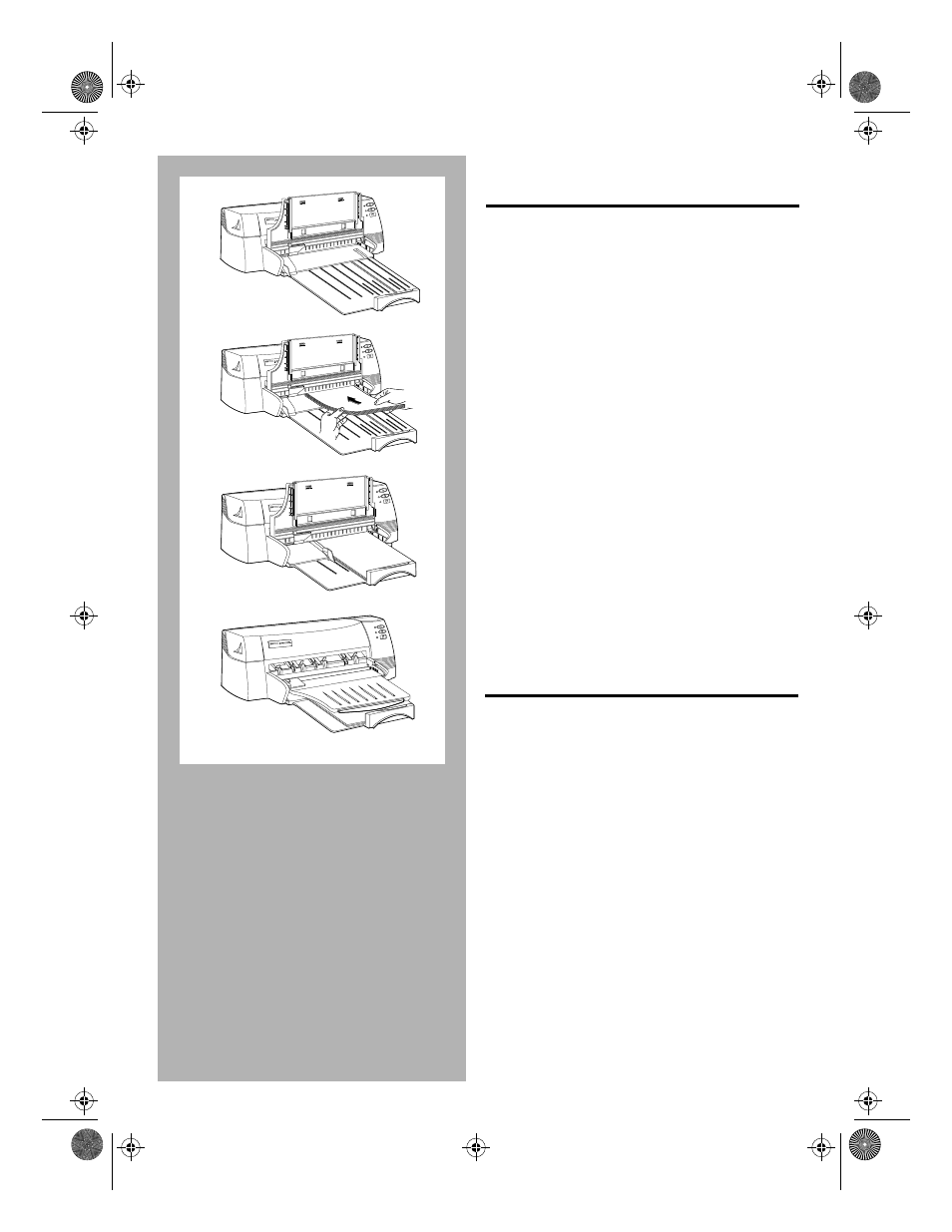 Printing on standard-size paper, Printing on custom-size paper | HP 1000C User Manual | Page 12 / 40