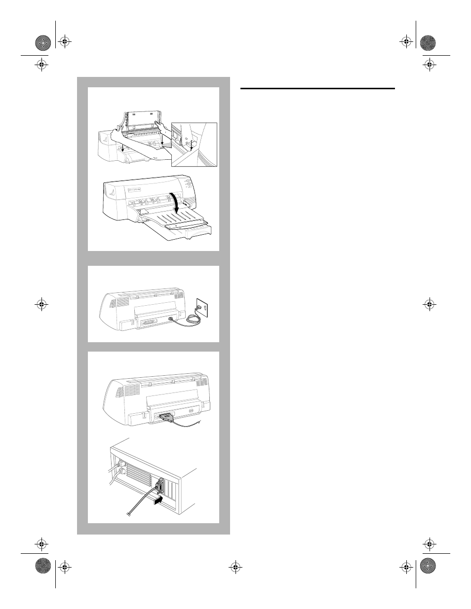 Setting up the printer -2, Setting up the printer | HP 1000C User Manual | Page 6 / 40